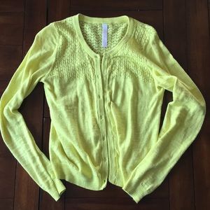 Bright green cardigan perfect for spring